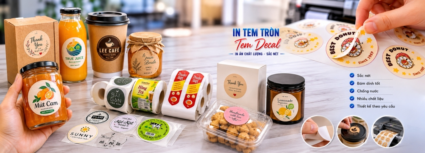 In decal, In Tem Tròn TPHCM - Mã Vạch Hưng Phát