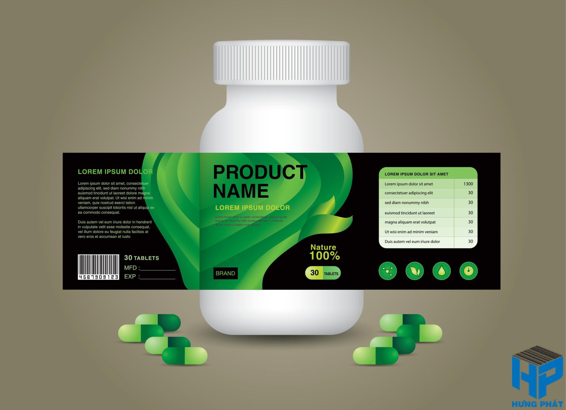 In decal dược phẩm tphcm