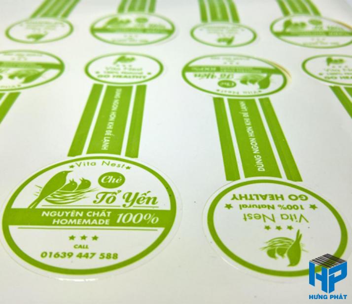 In tem mác số lượng ít