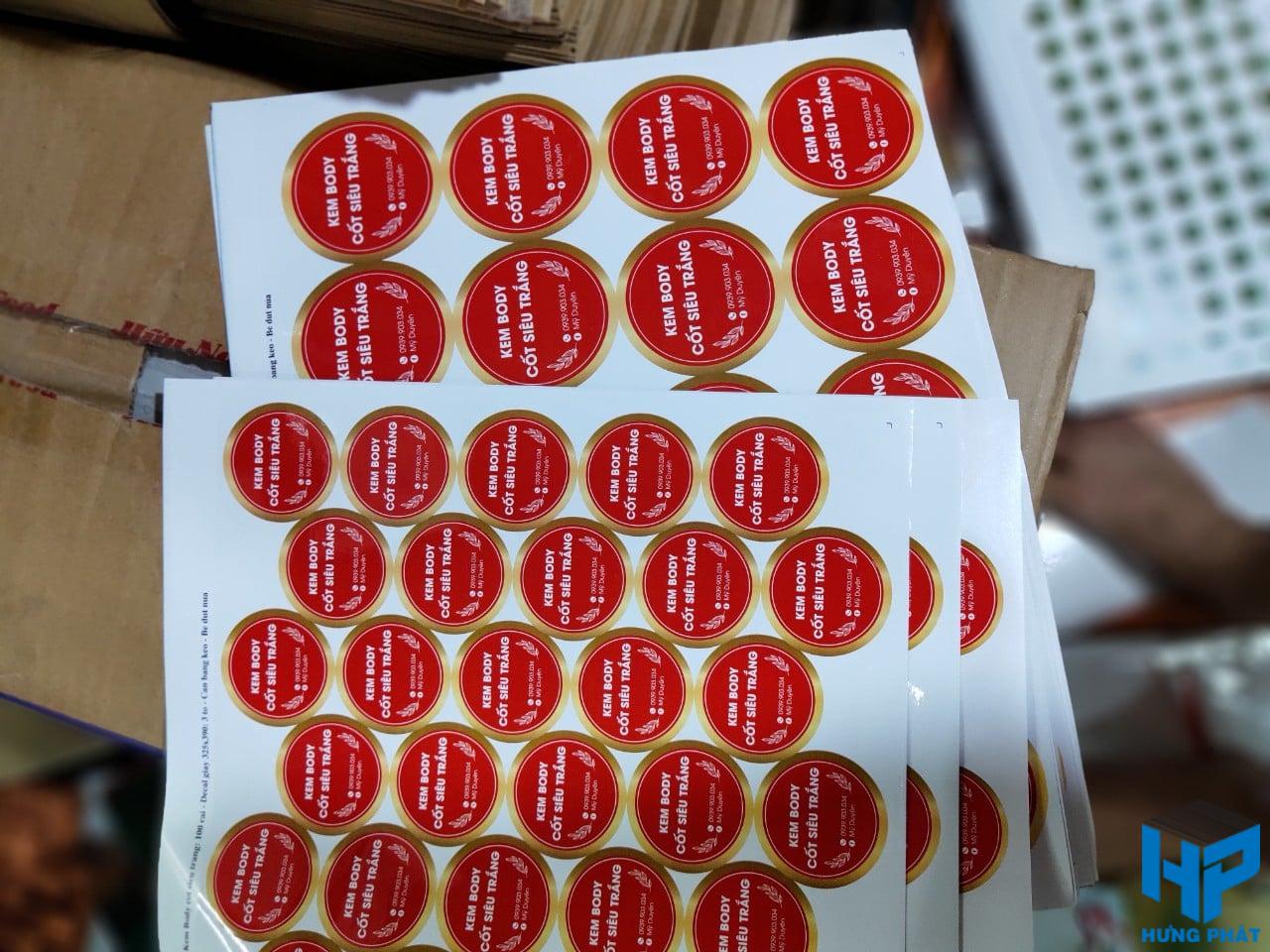 In tem mác số lượng ít