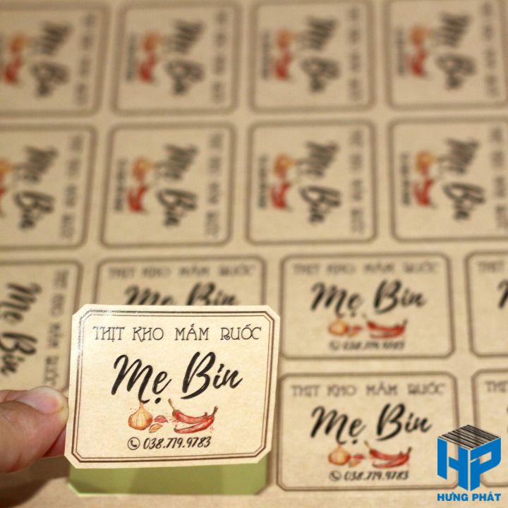 In tem nhãn decal giấy