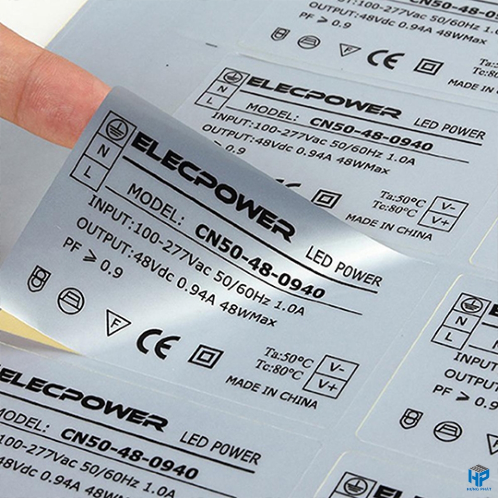 In tem nhãn decal chống nước