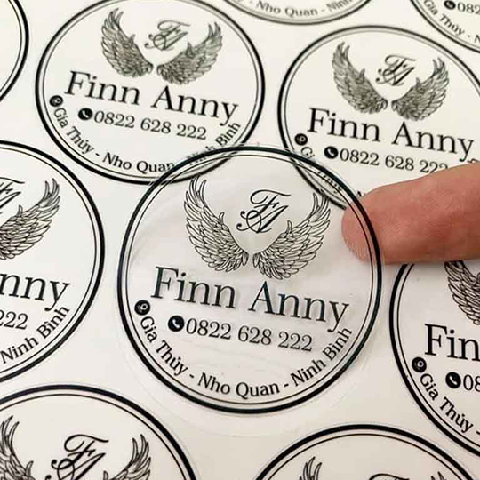 in decal trong suốt