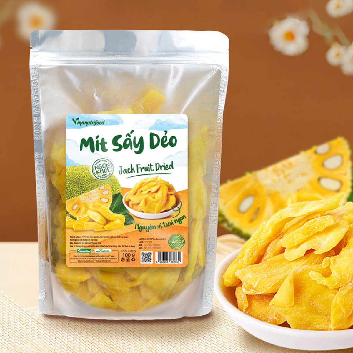 tem nhãn mít sấy