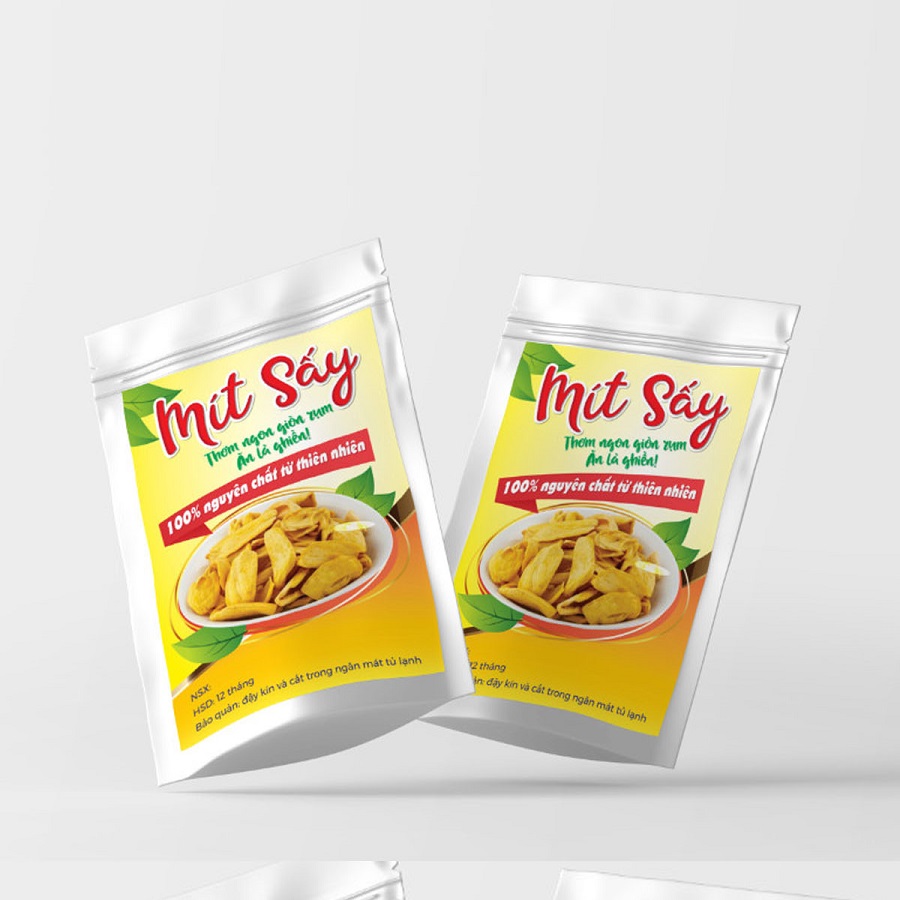 tem nhãn mít sấy