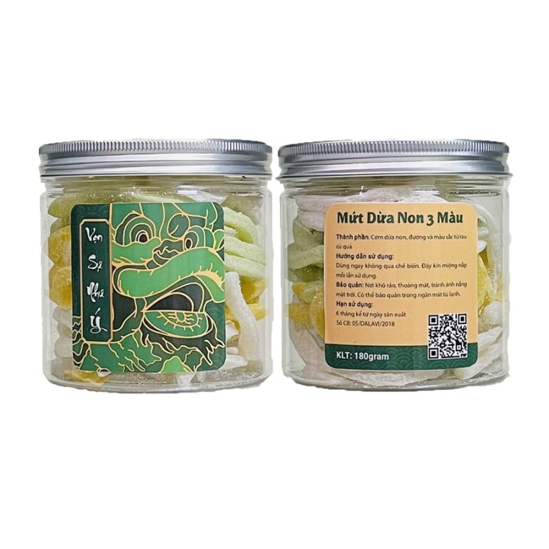 tem nhãn mứt dừa