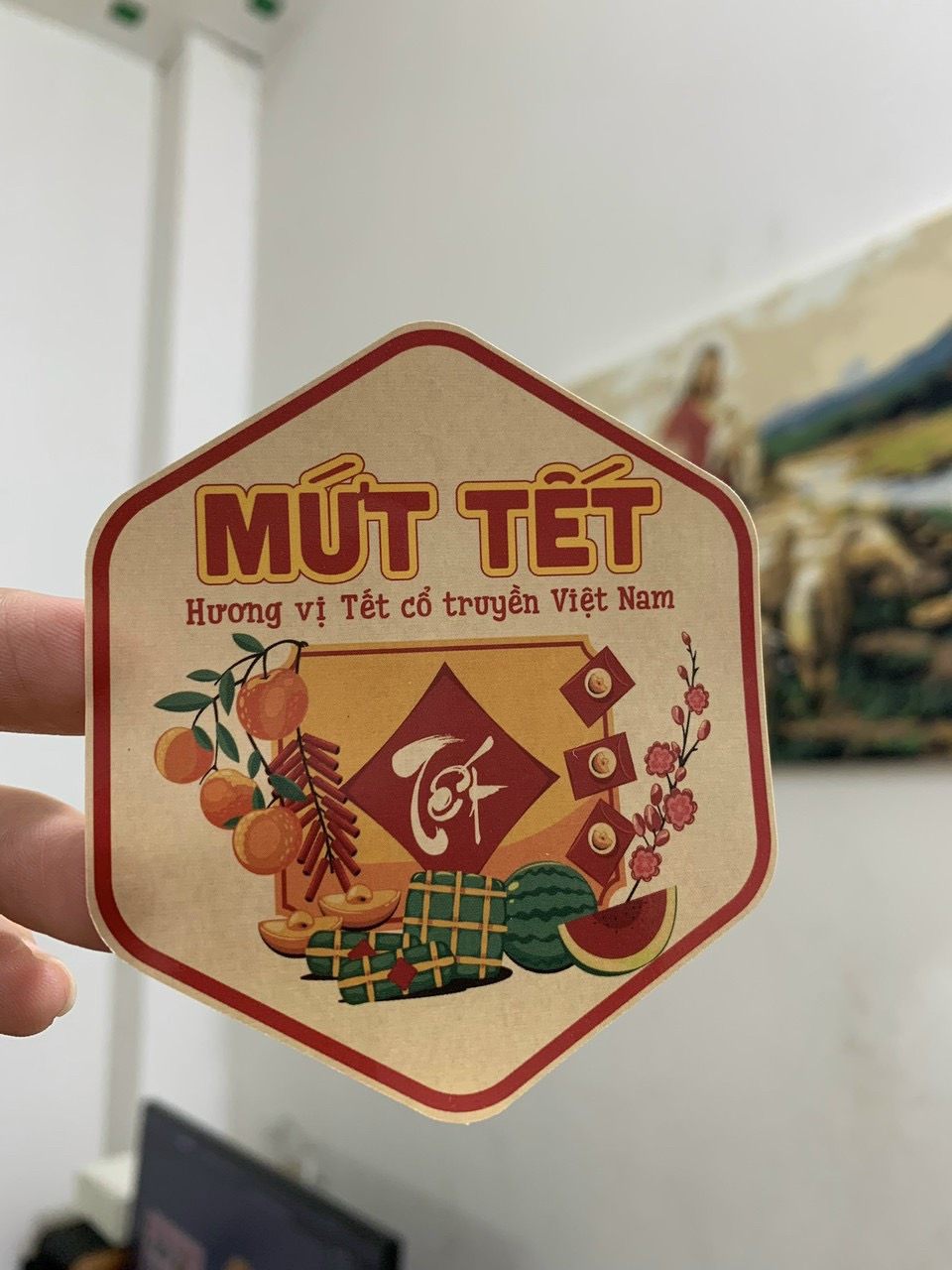 tem nhãn mứt dừa