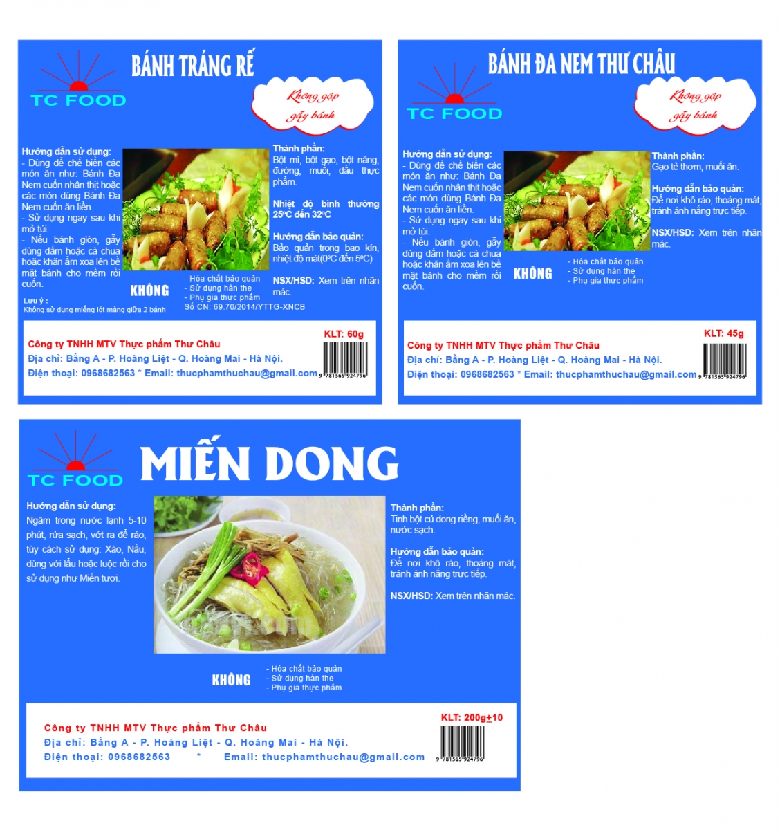 tem nhãn thực phẩm