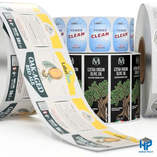 In tem decal cuộn chống nước, khó bong tróc