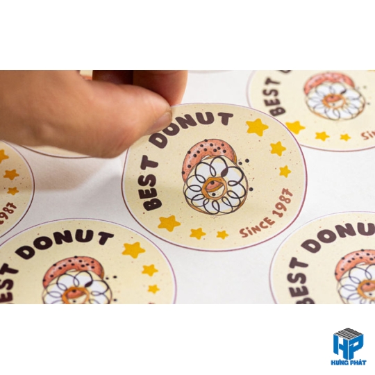 Tem decal nhựa PVC không thấm nước